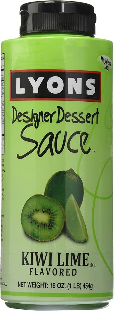 Amazon.com : Lyons Kiwi Lime Designer Dessert Sauce Squeeze Bottle